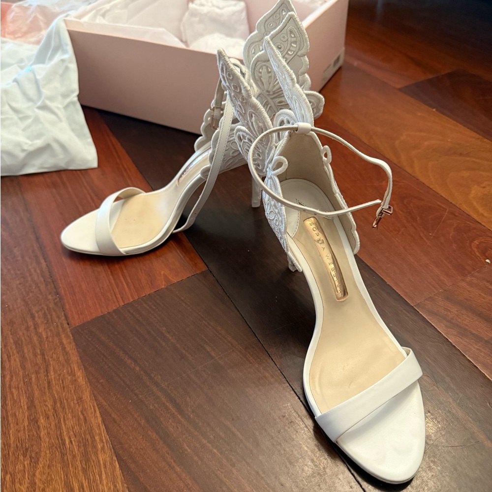 Sophia Webster Chiara 100 Embroidered Butterfly High-Heel Sandals